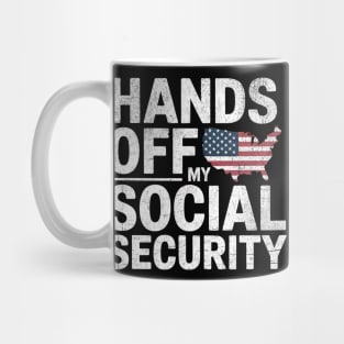 Hands-Off-My-Social -Security-retro Mug